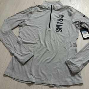 New nike dri-fit NFL Rams zip up sweater